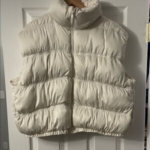 Cream Puffer Vest